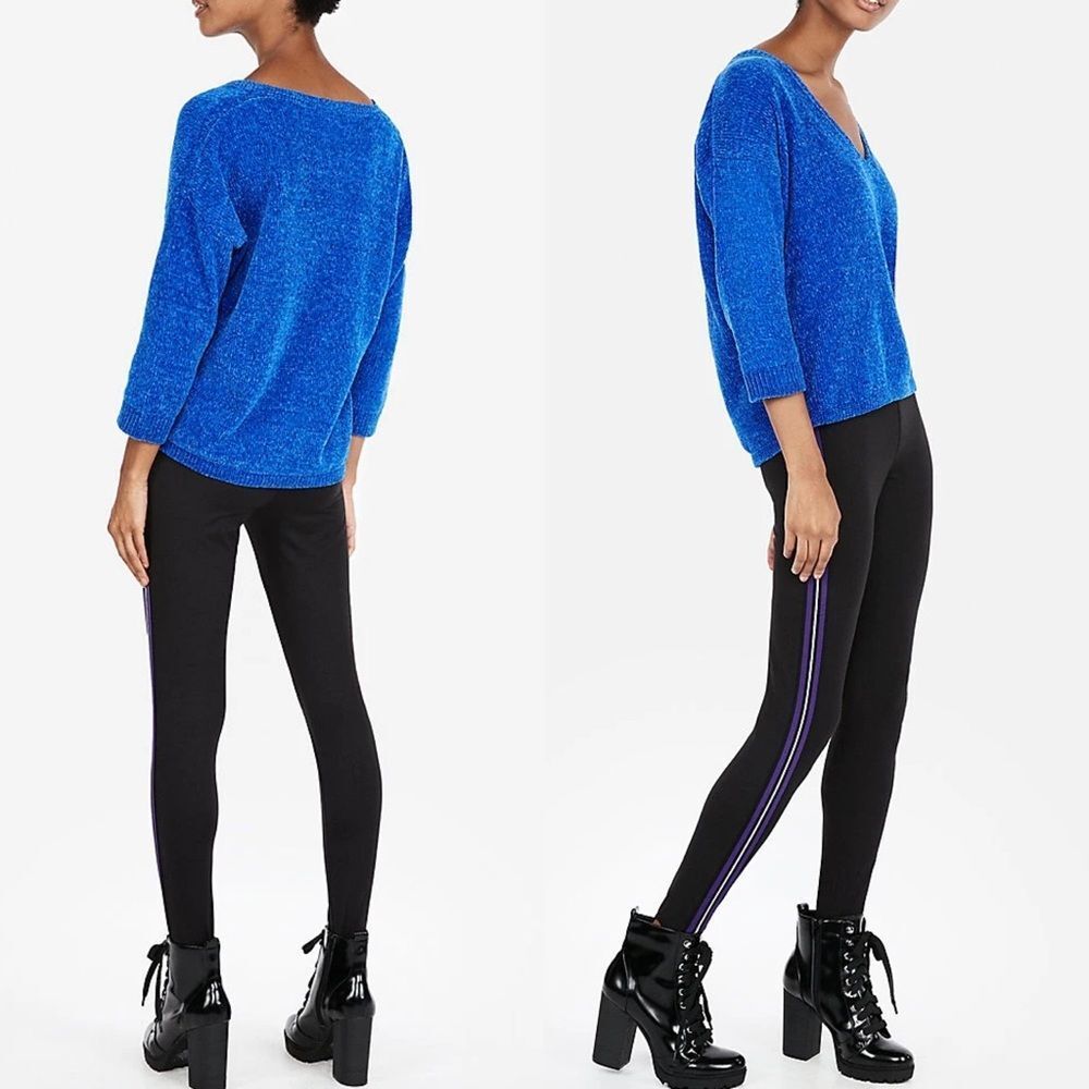 Express Blue Drapey Sweater